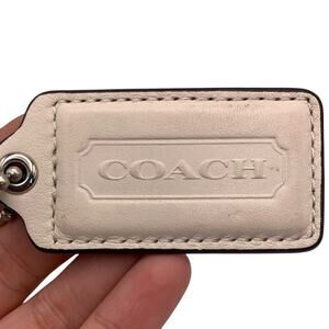 COACH Cream Replacement Hang Tag Bag Hangtag Charm